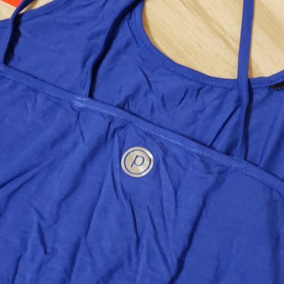 Pure Barre Splits59 Cassi Tank Blue Black L NEW - Picture 6 of 6